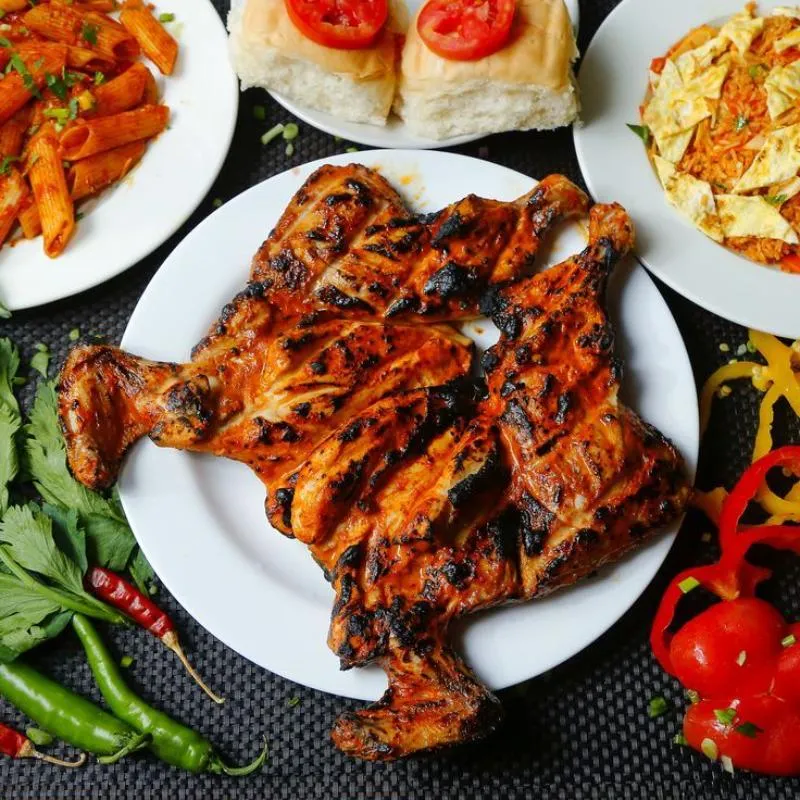 Grill Half Chicken