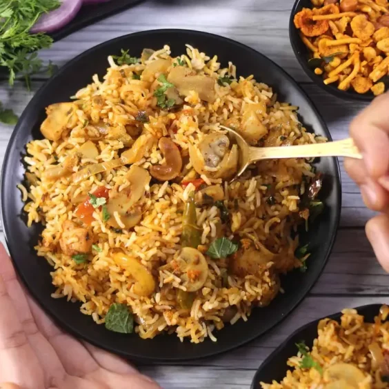 Mushroom Briyani
